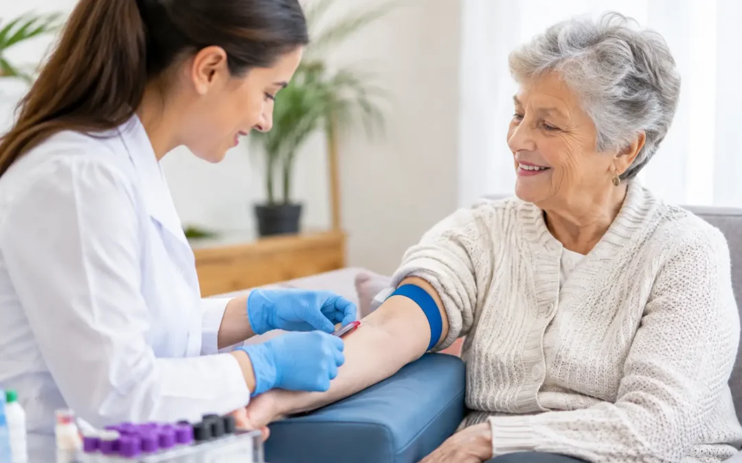 Toma de sangre adultos mayores
